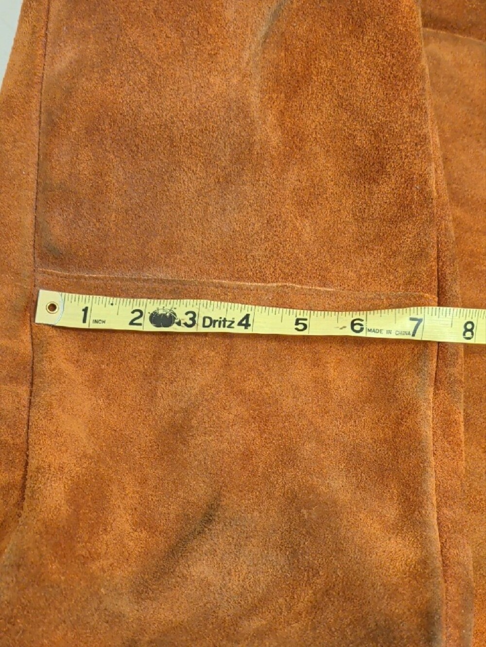 Vintage L.L. Bean Large Rust Brown Suede Leather Duffel Tote - Picture 13 of 14